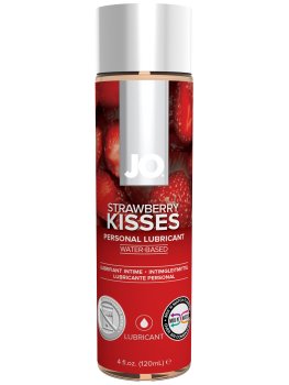 Lubrikační gely s příchutí (na orální sex): Lubrikační gel System JO H2O Jahoda, 120 ml