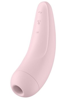 Nabíjecí stimulátor klitorisu Satisfyer Curvy 2+, růžový – Vibrátory na klitoris