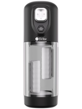 Rotační a přirážecí masturbátory pro muže: Hřejivý třecí a vibrační masturbátor Ikon Volt