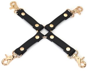 Kožený poutací kříž Dark Secret – Pouta na ruce