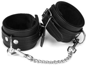 Pouta na nohy z recyklované kůže Black Bond – Pouta na nohy