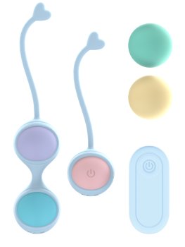 Vyměnitelné vibrační venušiny kuličky Loveline – Sady venušiných kuliček a vaginálních činek