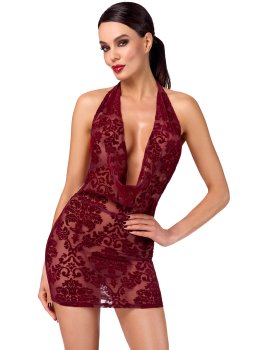 Minišaty s květinovým sametovým potiskem NOIR – Sexy šaty do ložnice