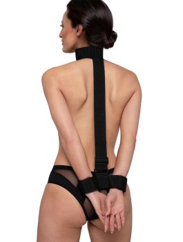Bondage postroj s obojkem a pouty Bedroom Fantasies – Bondage sady a postroje s pouty
