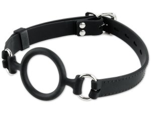 Uzamykatelný roubík s kroužkem Silicone O-Ring Gag – Roztahovací roubíky (ring gag, spider gag)