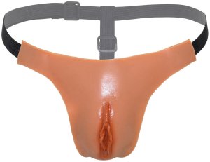 Tanga se silikonovou vaginou Hidden Desire – Crossdressing